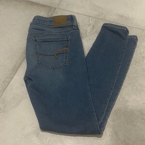 American Eagle Outfitters Dark Blue Skinny Jeans